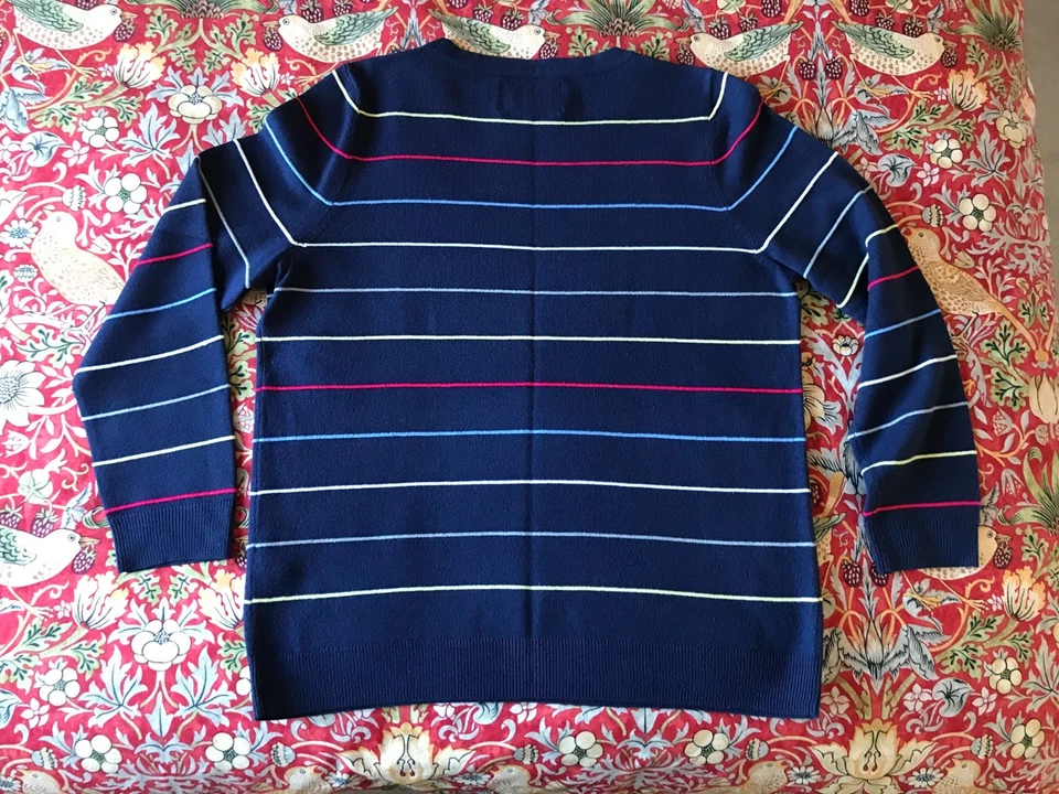 Maine New England Ultrasoft Knitwear Womens Size 16 Striped Jumper - Image 2 of 4