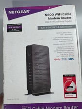 Netgear 802.11n Dual Band Gigabit WiFi Cable Modem Router N600 C3700