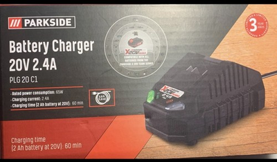 #ad 5 Boxes New Parkside PLG 20 C1 20V 2.4A Charger X20V Team 65W LED Indicator $140.00