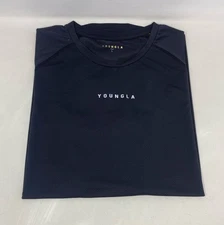 YoungLA Performance Line Model 440 Compression Tee, Dark Gray/Charcoal - Men’s L