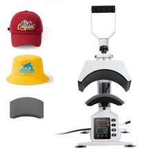 Uimoso Hat Heat Press Machine with Dual Interchangeable Platens for Caps andHats