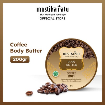 Mustika Ratu Coffee Body Butter 200gr - Feuchtigkeitsspendende Hautpflege mit...