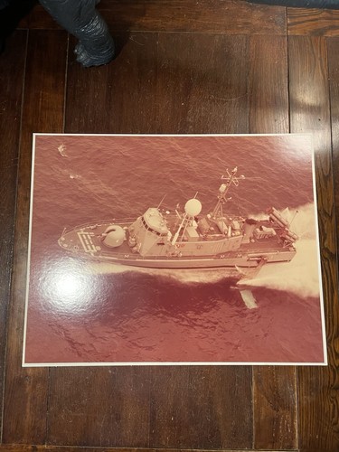 Vintage US Navy Hydrofoil Ship Photo Pegasus Class Military Bob Carlisle
