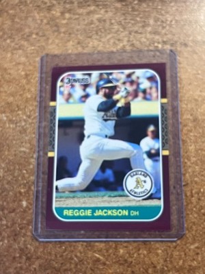 1987 Donruss Baseball Opening Day # 22 Reggie Jackson