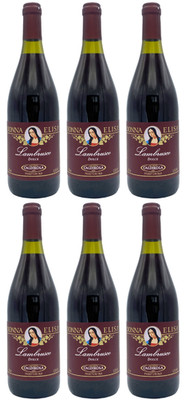 Lambrusco Donna Elisa 6x 0,75l Caldirola | Italienischer Roter Perlwein