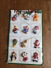 Hobby Lobby Christmas Ornaments Miniatures Pack Of 12  NEW Variety Pack 1 Inch