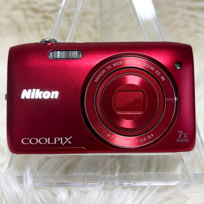 Nikon COOLPIX S3500 Raspberry Red 20MP 7x Zoom Compact Camera Tested