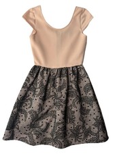 Rue21 Women’s Lace Fit & Flare Dress Pink Black Size Small NWT