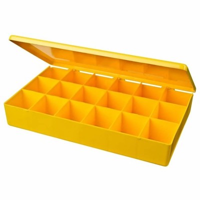 Flambeau 6690TF Opaque Safety Yellow 18 Compartment Box