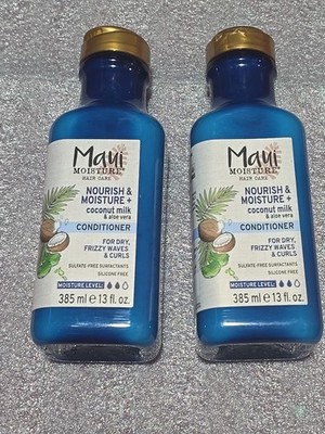 Maui Moisture Nourish & Moisture Conditioner Coconut Lot Of 2 13 fl oz Bottles 