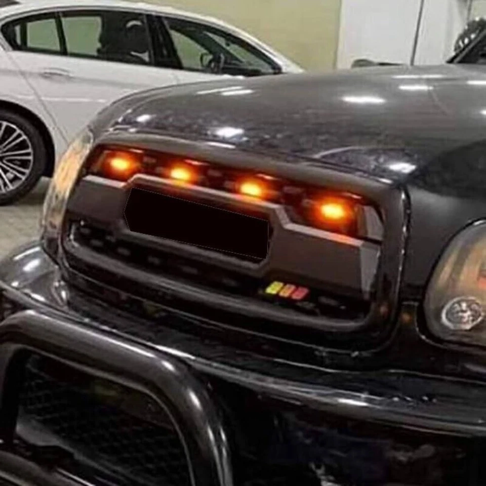 For 20012002 2003 2004 Sequoia Front Bumper Upper Grille W/Leds Upgrade Foto 4 de 4