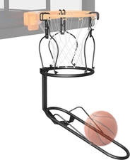 Basketball Return Attachment, 180° Rotatable Basketball Rebounder with 3 Stable 