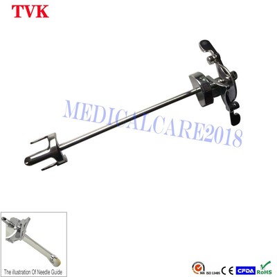 Reusable Stainless Steel Biopsy Needle Guide for GE BE9C Ultrasound Instrument
