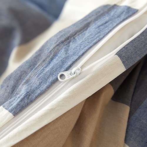 100% Washed Cotton Duvet Cover Set Super Soft Breathable Comfy Natural Linen - Picture 7 of 7