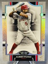 ALBERT PUJOLS 2024 Topps Tier One Platinum Foil SSP /10 #FIRST ON PRINT BOOKEND!