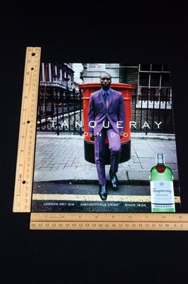 2000 Tanqueray London Gin Savile Row Westminster Magazine Page Print Ad Poster