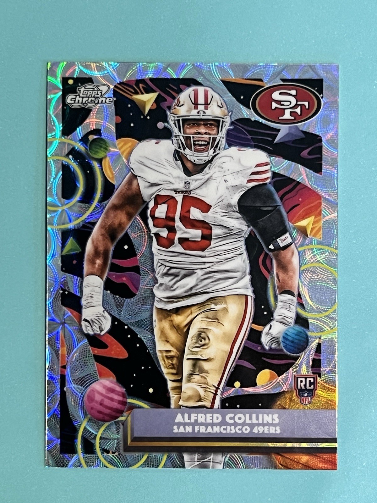 2025 Topps Cosmic Chrome Football Nucleus Refractor ALFRED COLLINS #187