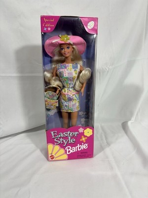 Mattel Barbie Easter Style Special Edition Doll Blonde Hair 11.5'' 1997    029