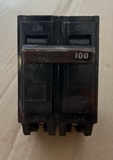 GE General Electric 100-Amp 2-Pole 120/240VAC Breaker - Used