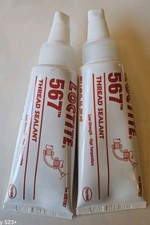 X2!!! Brand New Loctite 567 Thread Sealant 2087067 - 50 ml  1.69 fl oz Tubes