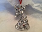 Lenox Sparkle And Scroll Christmas Ornaments -Wreath, Angel & Star (Lot of 3) — photo 4