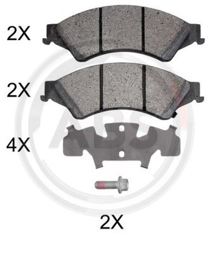 Fits A.B.S. 37973 Brake Pad Set, disc brake  ⭐UK Stock⭐
