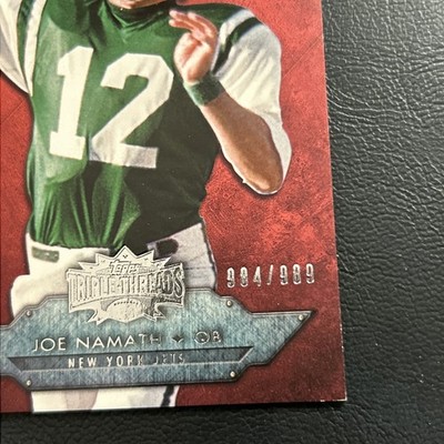 B41c #23 Joe Namath New York Jets 2012 TOPPS Triple Threads/989