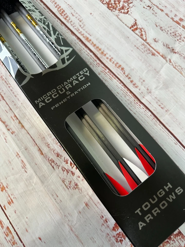 Gold Tip Kinetic Pierce Platinum 250 Hunting Carbon Microdiameter Arrows 2" vane - Image 4 of 4