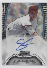 2011 Bowman Sterling Prospect Black Refractor /25 Charles Brewer #BSP-CB Auto