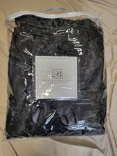 EASTERN ACCENTS BARCLAY BUTERA FAUX FUR THROW OR BLANKET 54 BY 78" BLACK