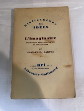 Jean-Paul Sartre – L’Imaginaire – NRF Gallimard 1940 – Philosophie / Psychologi