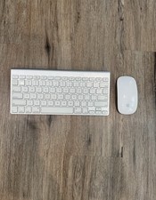 Apple Wireless Keyboard A1314  Magic Mouse A1296 Bundle, QWERTY, Silver /TESTED