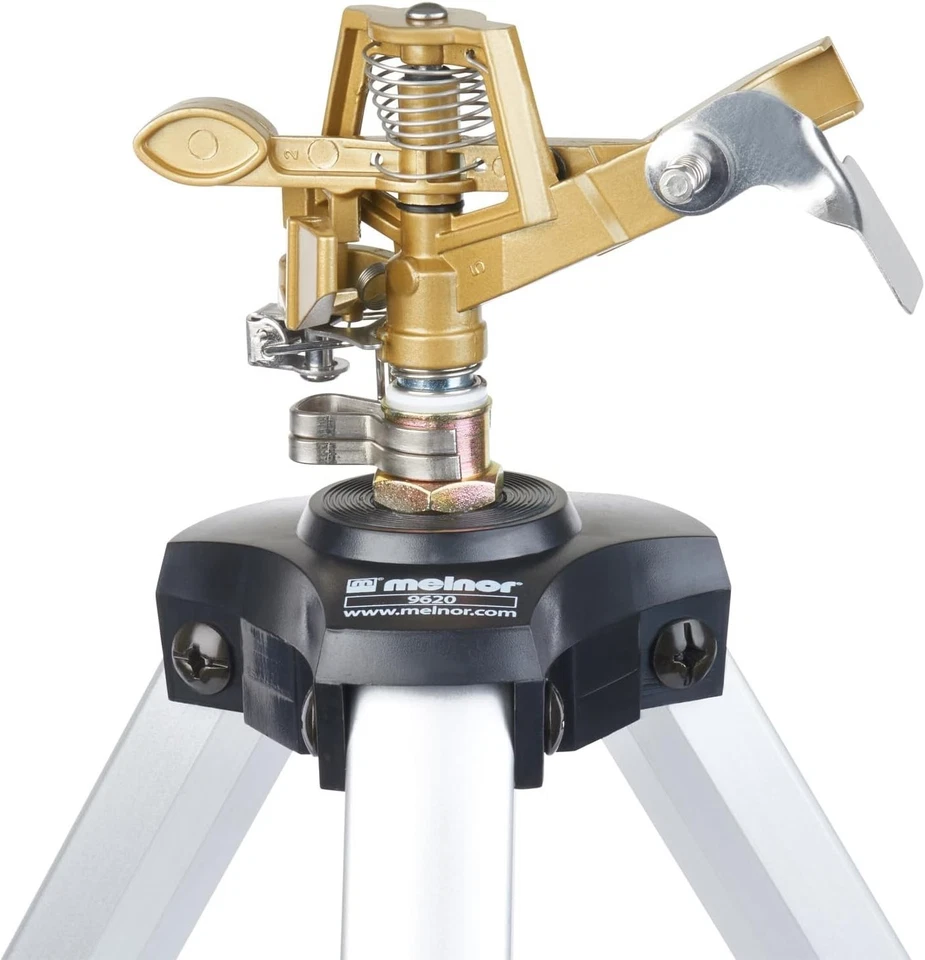 Melnor 脉冲草坪喷雾器型号 9610 三脚架支架带旋转喷头 — 第 3/4 张图片