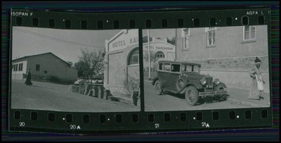4x Südafrika Hotel Kaiserkrone Studebaker Commander ? Foto Kontaktabzug 4x3,5cm