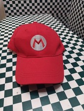 Mario Adult Hat for Super Mario Bros Retro Cosplay Costume