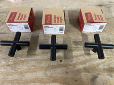 Pfister HHL-089TNTB Tenet Single Shower Cross Handle,Matte Black -Lot of 3- READ