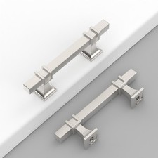 10 Pack 3 Inch Brushed Nickel Cabinet Pulls Satin Kitchen Drawer Handles