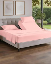 Split Head King Sheet Set 4 Piece Flex Split Top King Sheets for Adjustable...