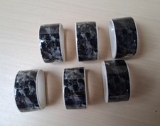 Villeroy & Boch 6er Set Serviettenringe &bdquo;Marble / Medici Black&ldquo; Porzellan