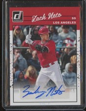 2023 Panini Donruss ZACH NETO RC Rookie Auto 1990 Signatures Los Angeles MTN1