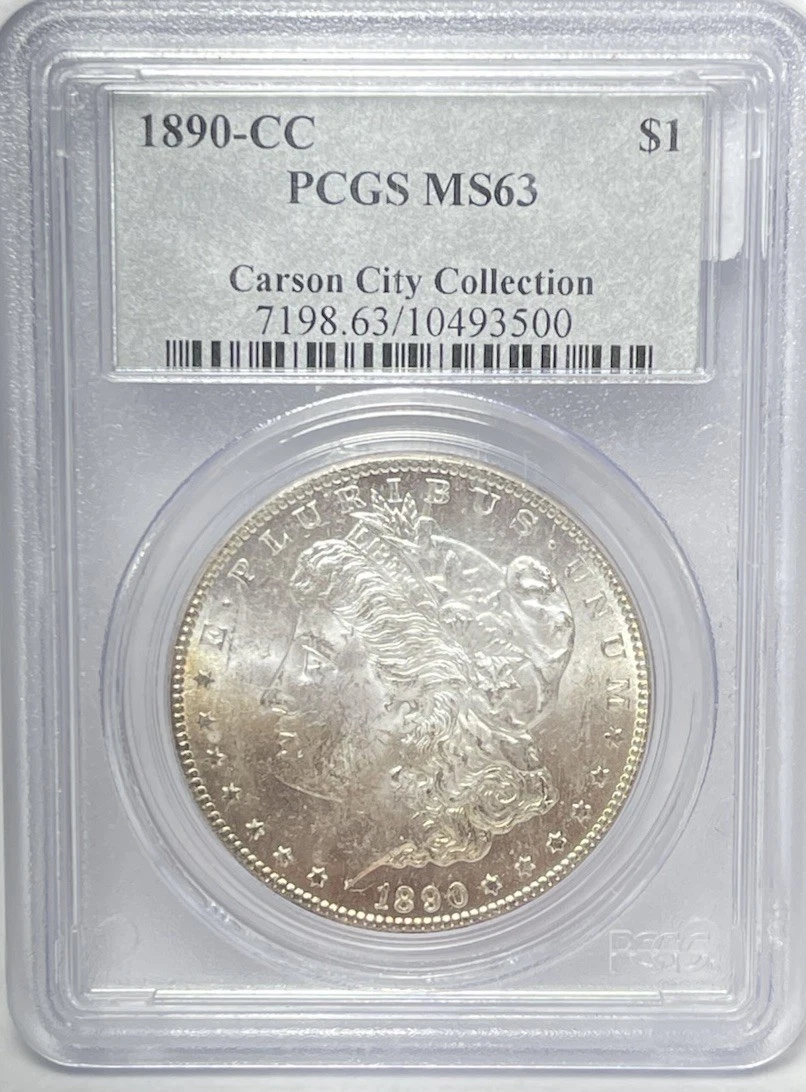 Carson City Grade MS 63 1890 Year Morgan US Dollars (1878-1921