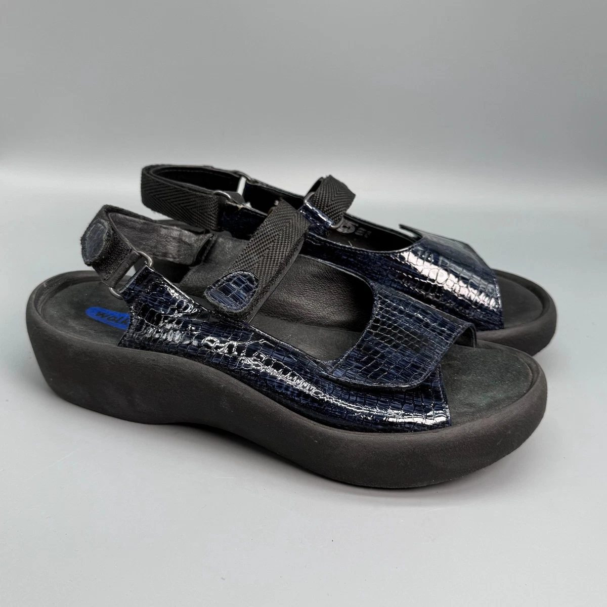 EUC Black Wolky Adjustable Hook-and-Loop Sandals ALOHAS Hook Loop Sandal Black - Free Shipping at Largo Drive main image 4