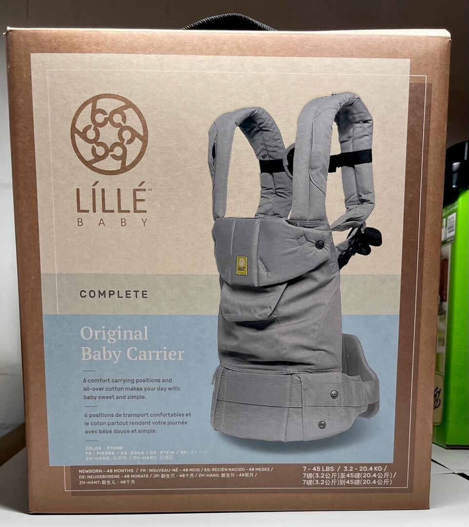 LILLE Baby Complete Original Baby Carrier 6 Comfort Carrying Positions Stone-image