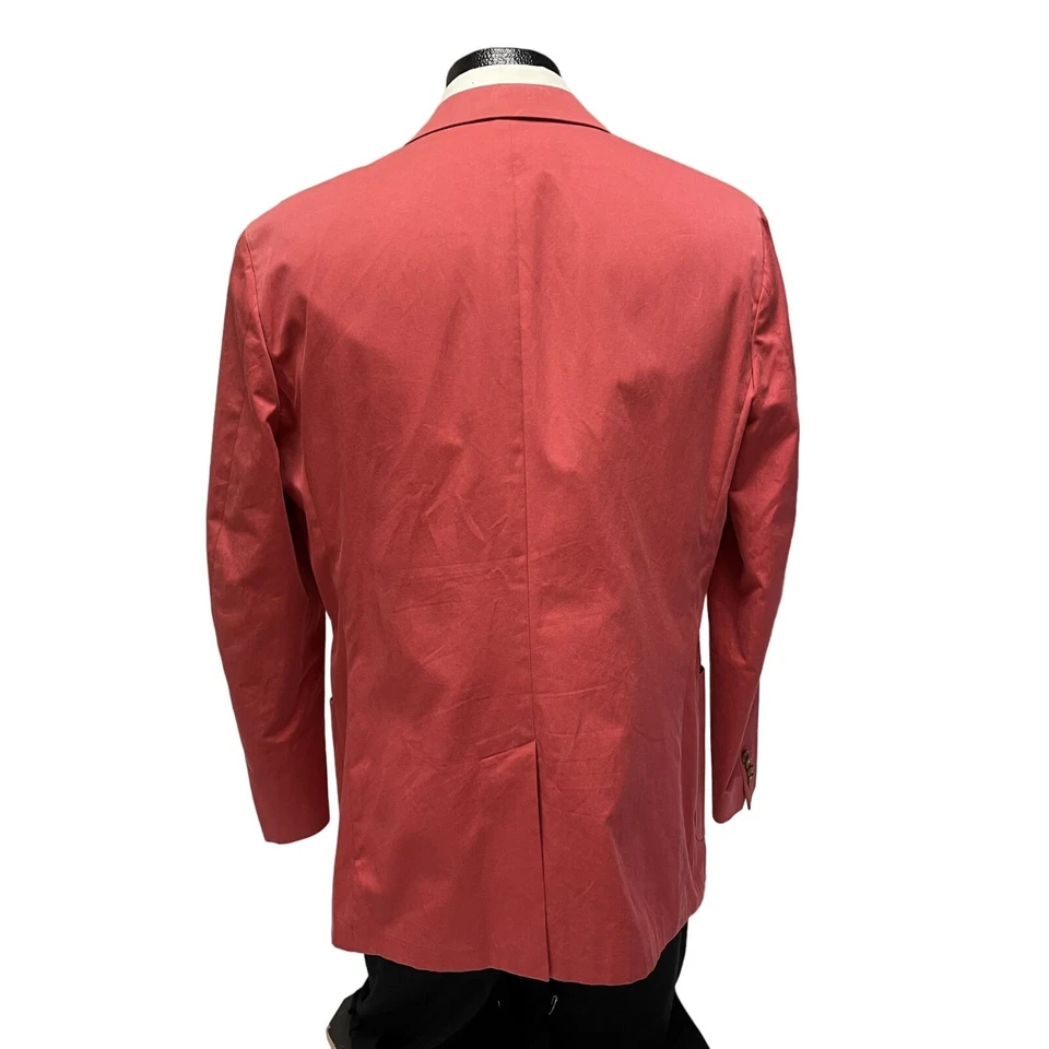 Gant Men's SALMON Pink Sport Coat COTTON Jacket TROPICAL Island Blazer 44 - Изображение 4 из 4