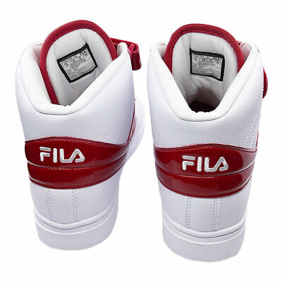 MSRP $99.99 NWT FILA MEN\'S RED eBay SIZE PLUS 11 | SNEAKERS TOP WHITE MID SHOES HI