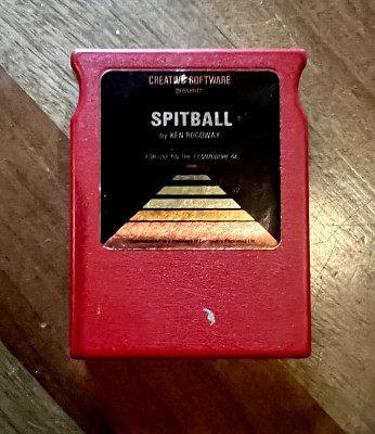 Commodore 64 C64 8-bit Computer Spitball cartridge Spit Ball