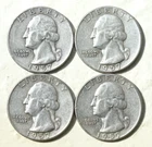 (4) 1957-D Washington Quarters Silver / Free Shipping DS1957d4