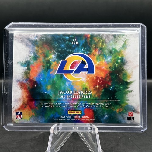 2021 Panini Origins - JACOB HARRIS ROOKIE PATCH AUTO /99 #189 Los Angeles Rams - Picture 4 of 4