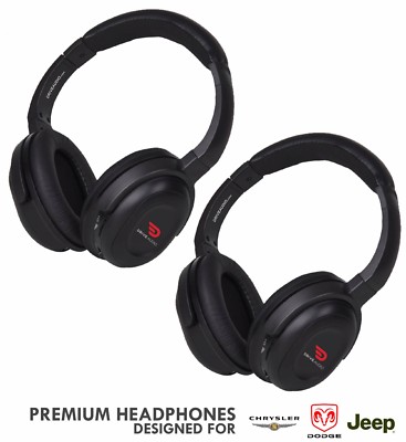 uConnect VES Headphones for Chrysler Dodge & Jeep Car by DRIVE AUDIO (2 PACK)