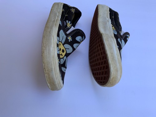 Scarpe donna Vans classiche slip on trippy grin floreali nere taglia 7 M fiore - Foto 4 di 9